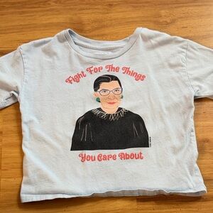 Kids Light Blue Graphic Tee - 'Fight For The Things You Care About'